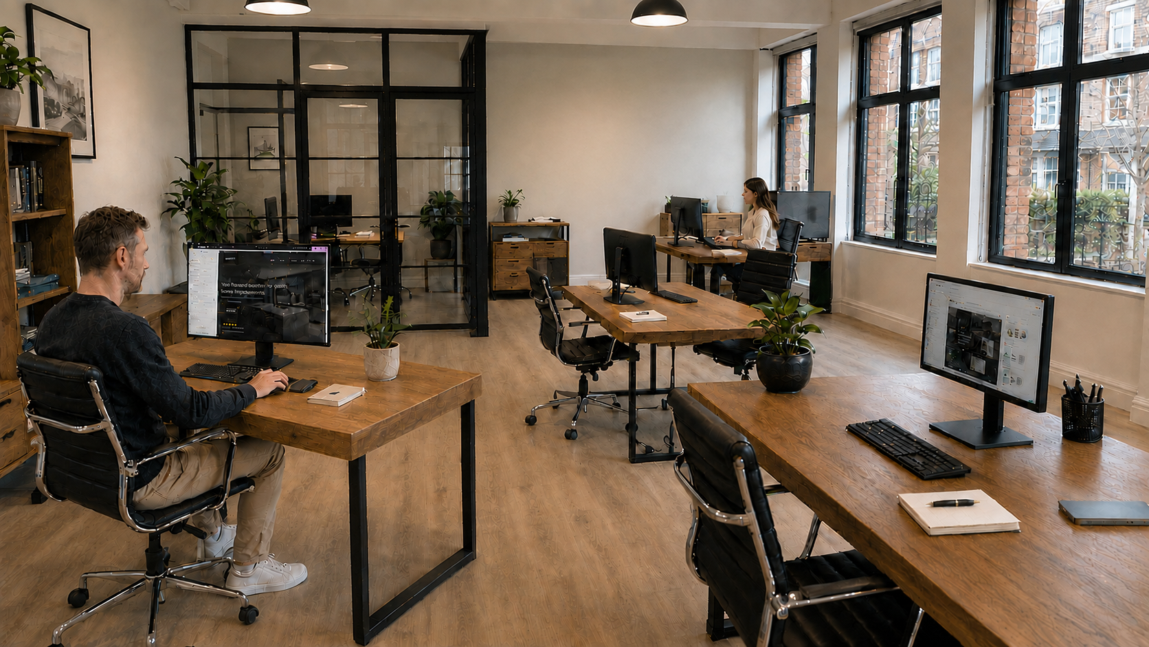Dartford Web Design office studio space with team working at desks